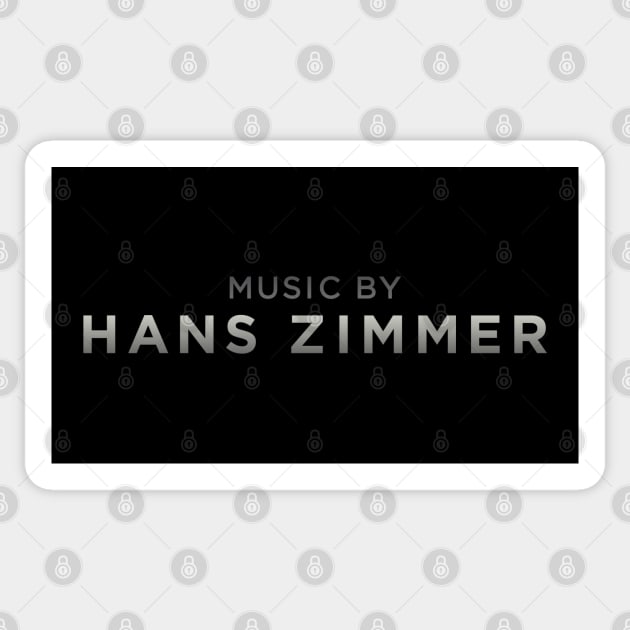 Music by Hans Zimmer Sticker by Triad Of The Force